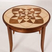 Circular Parquetry Table (400×600)