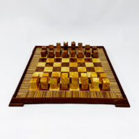 Chess Board – Burl Red Mallee and Birds Eye Huon Pine